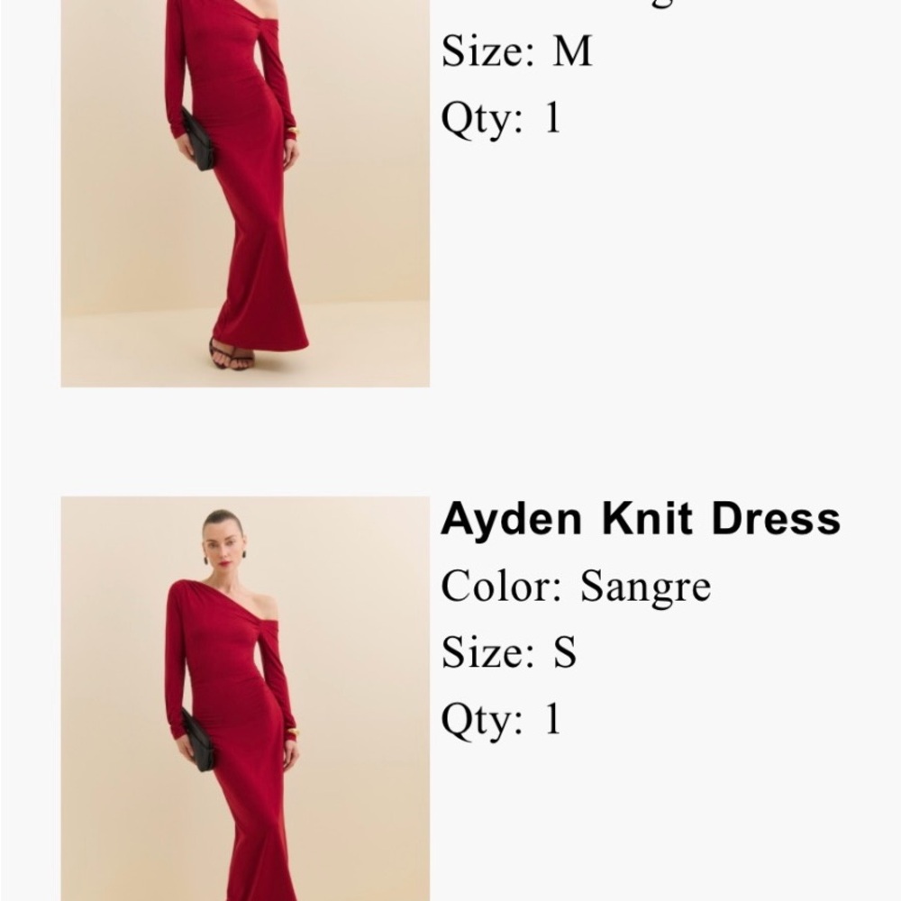 Ayden Knit Dress in Sangre Red